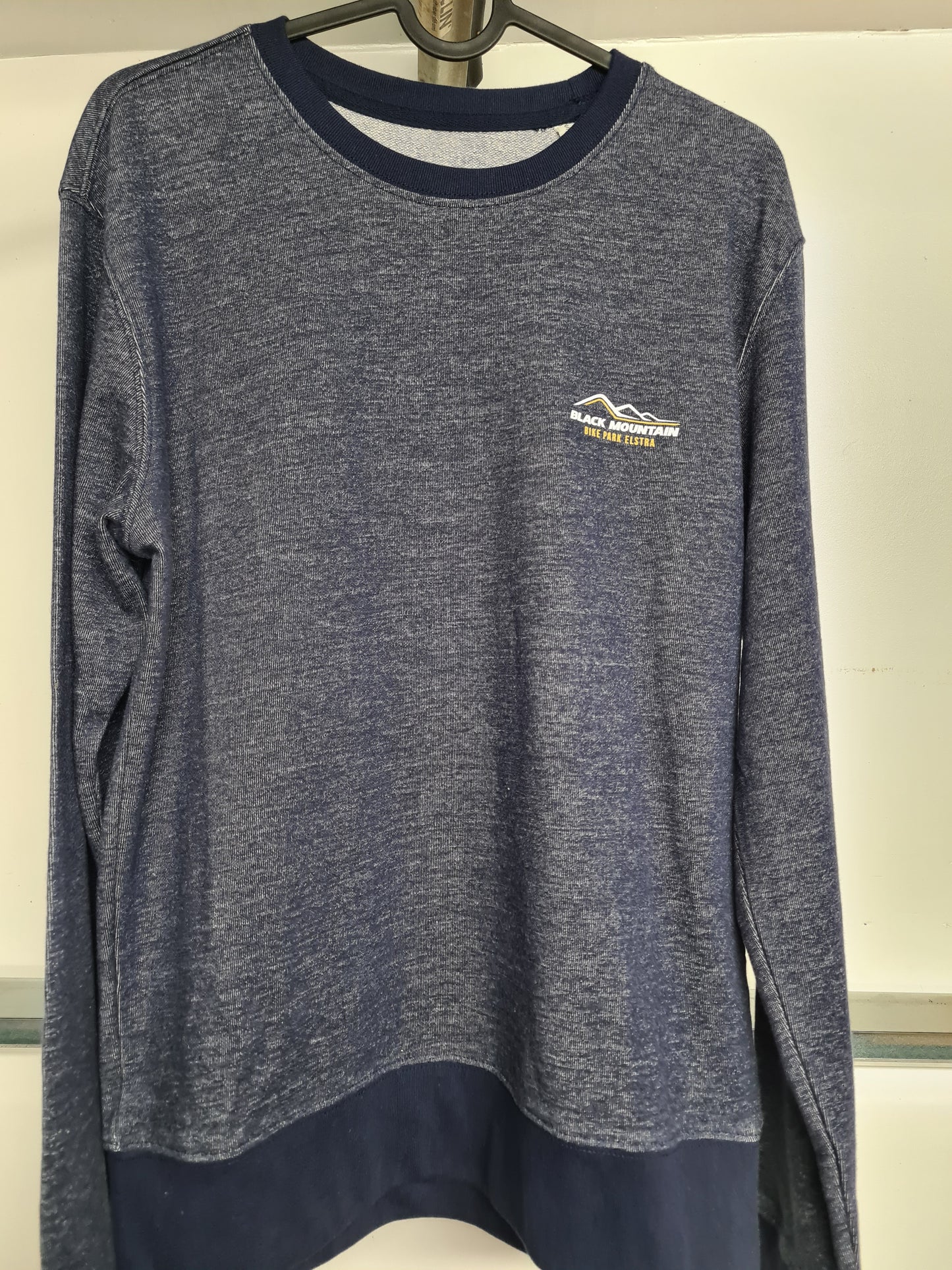 BMBP Sweatshirt Pullover blau-meliert