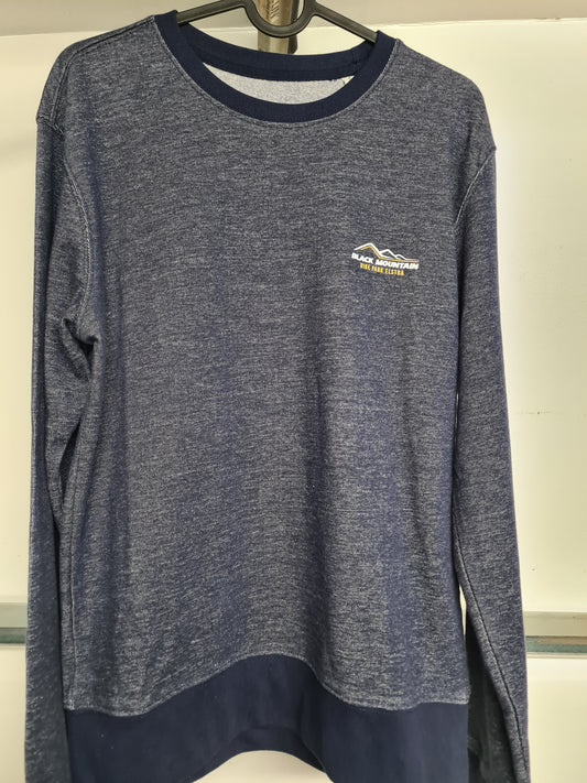 BMBP Sweatshirt Pullover blau-meliert